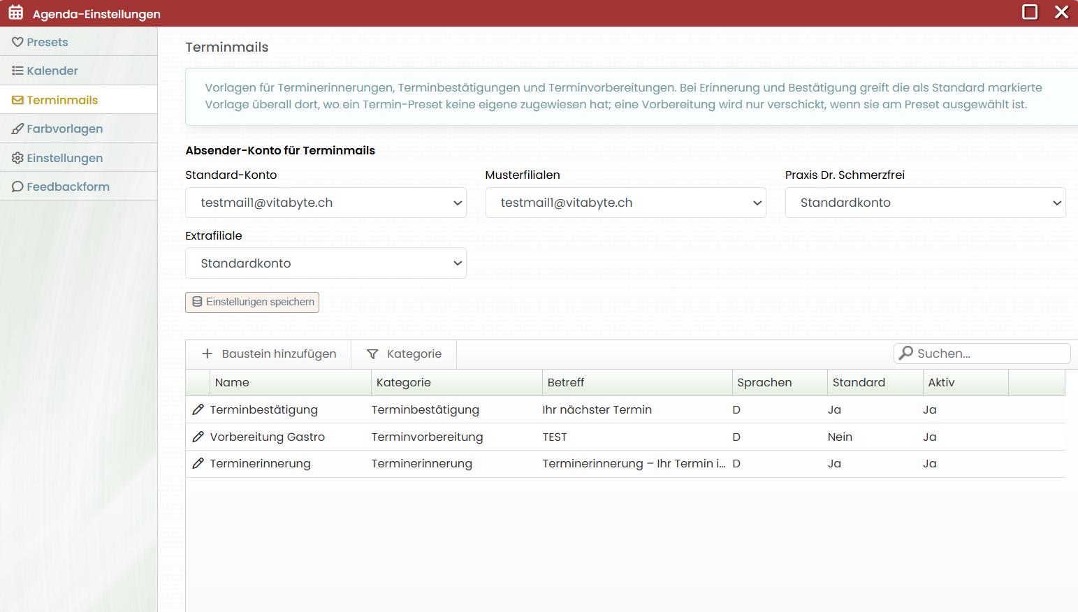 Neu neben der SMS-Erinnerung: Automatische Termin-Erinnerungen per Mail mit E-PAT